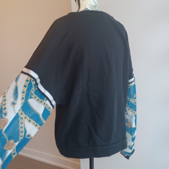 ONLY sheer sleeved sweatshirt - Picture 5 of 5